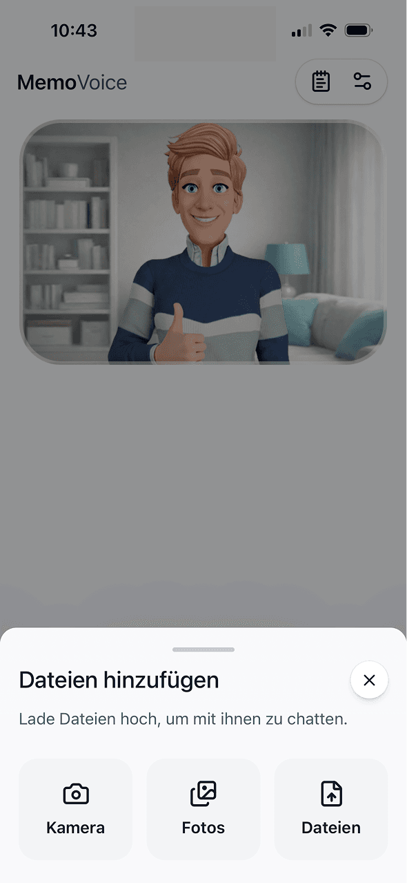 Teile deine Unterlagen.